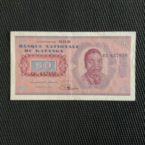 KATANGA: 50 francs 10/11/1960, Pick 7a, SUP/XF