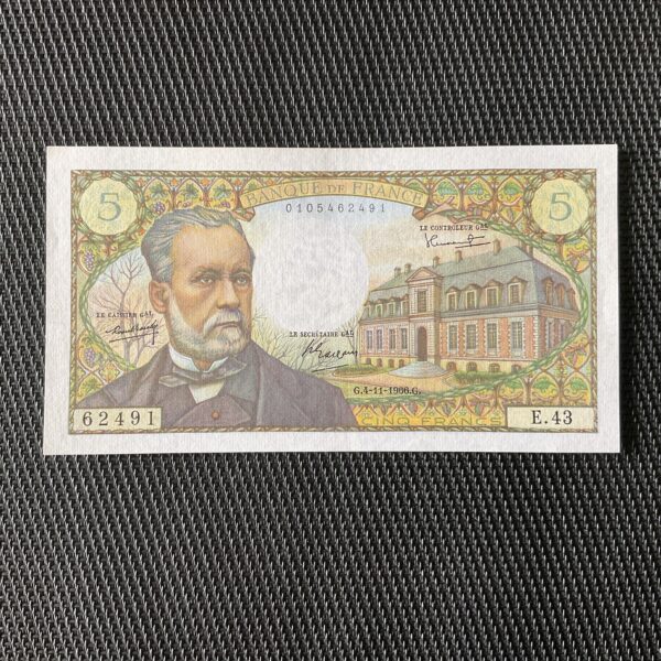 FRANCE: 5 Francs Pasteur 04/11/1964, F61-04, Pr.NEUF/AUNC