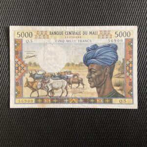 MALI: 5000 Francs ND 1972/84, Pick 14d, TTB+/VF+