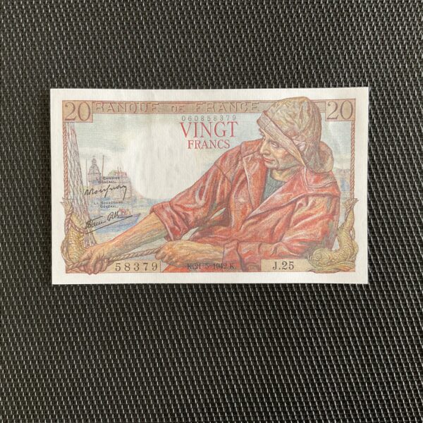 FRANCE: 20 Francs pêcheur 21/05/1942, F13-02, NEUF/UNC