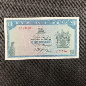 RHODÉSIE: 1 dollar 02/08/1979, Pick 38, NEUF/UNC