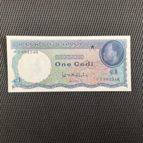 GHANA: 1 cedi ND 1965, Pick 5a, NEUF/UNC
