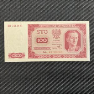 POLOGNE: 100 zlotych 01/07/1948, Pick 139a, Pr.NEUF/AUNC