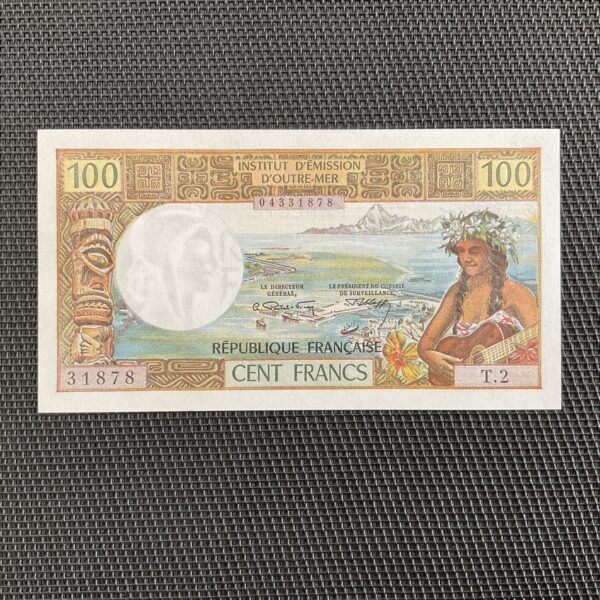 TAHITI: 100 Francs ND 1973, Pick 24b, NEUF/UNC