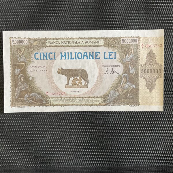 ROUMANIE: 5 000 000 lei 25/06/1947, Pick 61, Pr.NEUF/AUNC