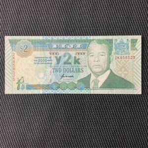 ILES FIDJI: 2 dollars 2000, commémoratif, Pick 102, NEUF/UNC