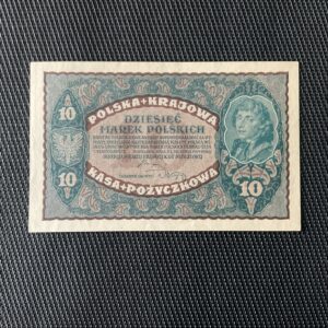POLOGNE: 10 Marek polskich 23/08/1919, Pick 25a, Pr.NEUF/AUNC