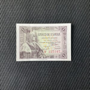 ESPAGNE: 1 peseta 1948, Pick 128a, Pr.NEUF/AUNC