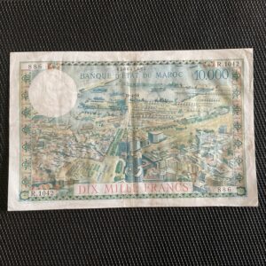 MAROC: 10 000F 28/04/1955, Pick 52b, TTB+/VF+
