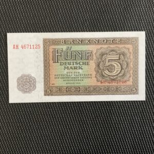 ALLEMAGNE/RDA: 5 deutsche Mark 1948, Pick 11b, NEUF/UNC