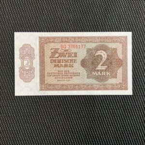 ALLEMAGNE/RDA: 2 deutsche Mark 1948, Pick 10b, NEUF/UNC