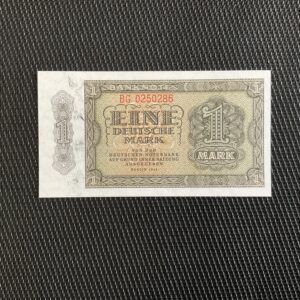 ALLEMAGNE/RDA: 1 deutsche Mark 1948, Pick 9b, NEUF/UNC