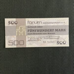 ALLEMAGNE/ RDA: 500 Mark 1979, certificat de change, Pick FX7, NEUF/UNC