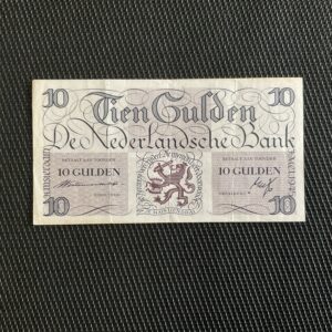 PAYS BAS: 10 gulden 07/05/1945, Pick 74b, Pr.SUP/XF