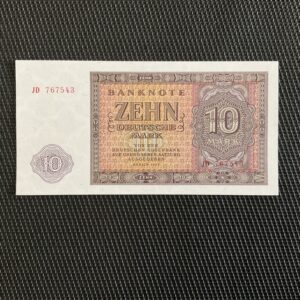 ALLEMAGNE/RDA: 10 deutsche Mark 1955, Pick 18, NEUF/UNC
