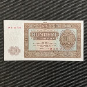 ALLEMAGNE/RDA: 100 Deutsche Mark 1955, Pick 21, NEUF/UNC