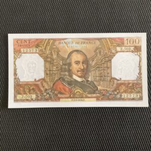 FRANCE: 100 francs Corneille 03/09/1970, F65-32, NEUF/UNC