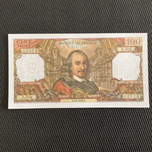 FRANCE: 100 francs Corneille 03/09/1970, F65-32, NEUF/UNC