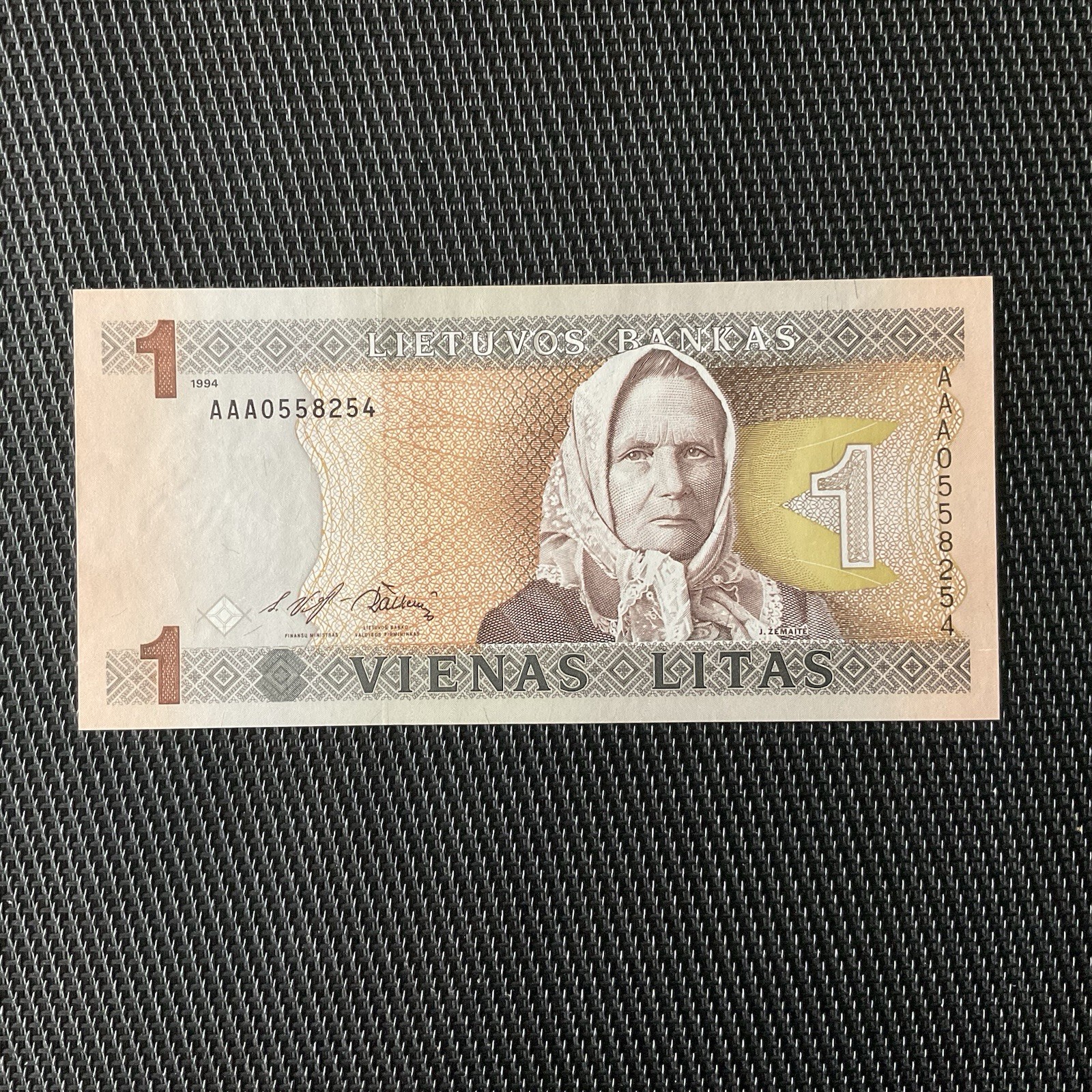 LITUANIE: 1 Litas 1994, Alph AAA, Pick 53a, NEUF/UNC 🔥
