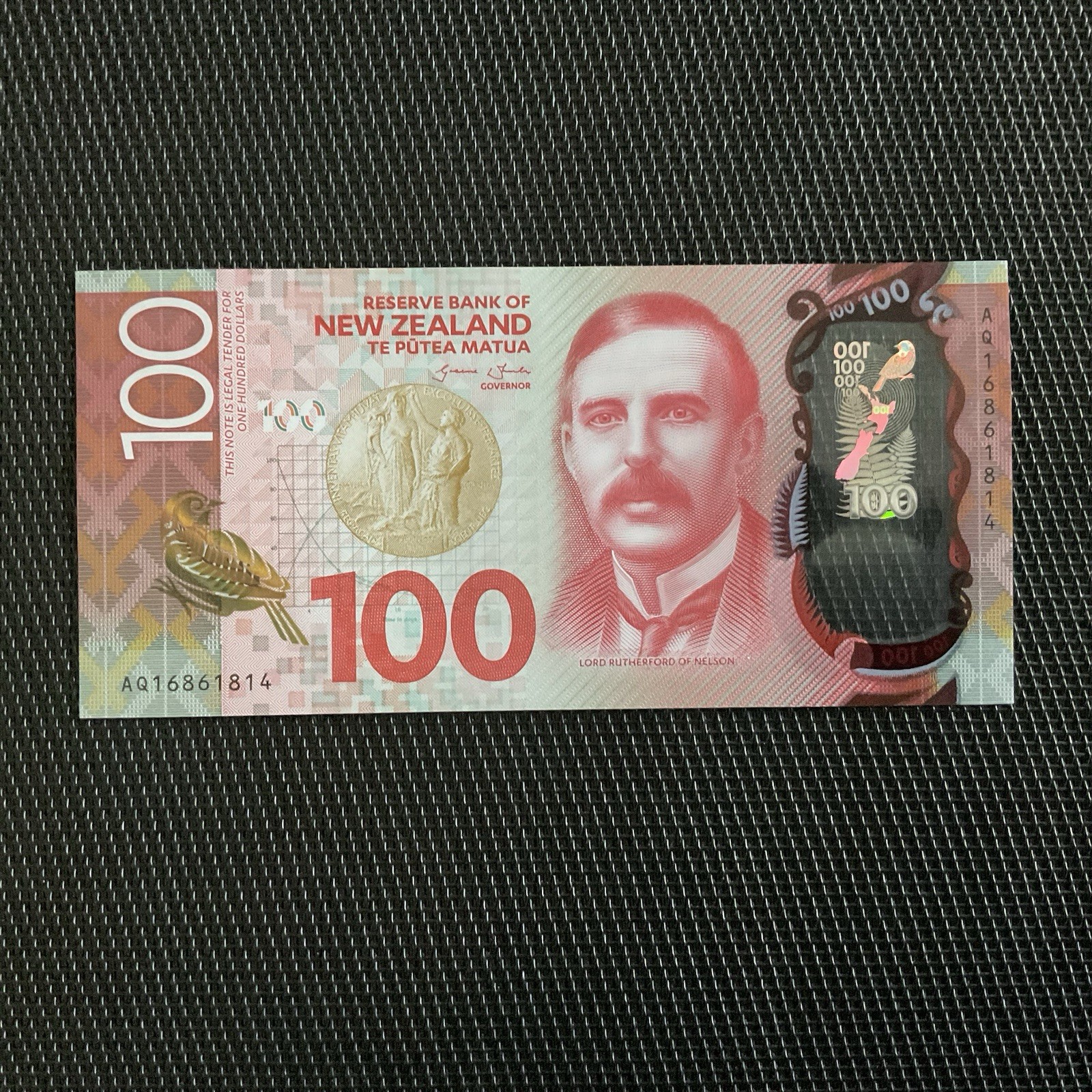 NOUVELLE ZÉLANDE: 100 Dollars 2016, Polymère, Pick 195a, NEUF/UNC 💥