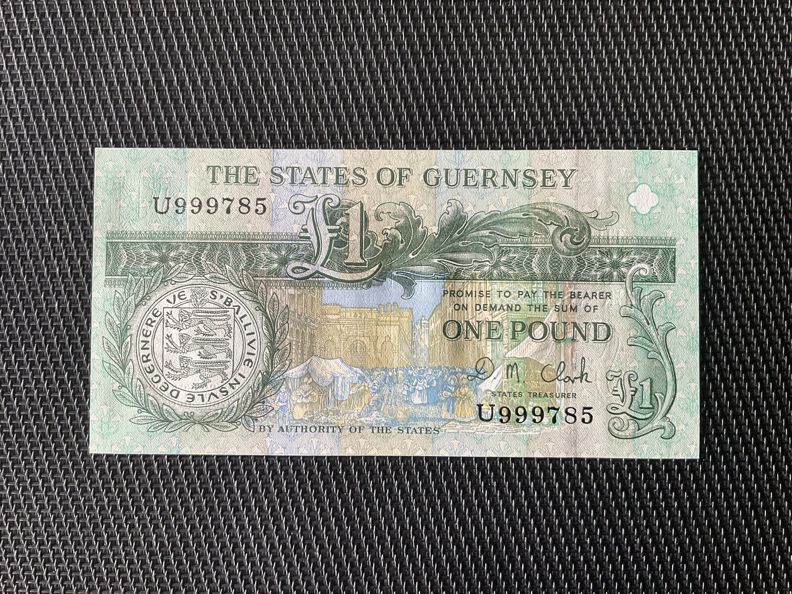 GUERNESEY: 1 Pound ND 1991, Pick 52c, NEUF/UNC 🔥
