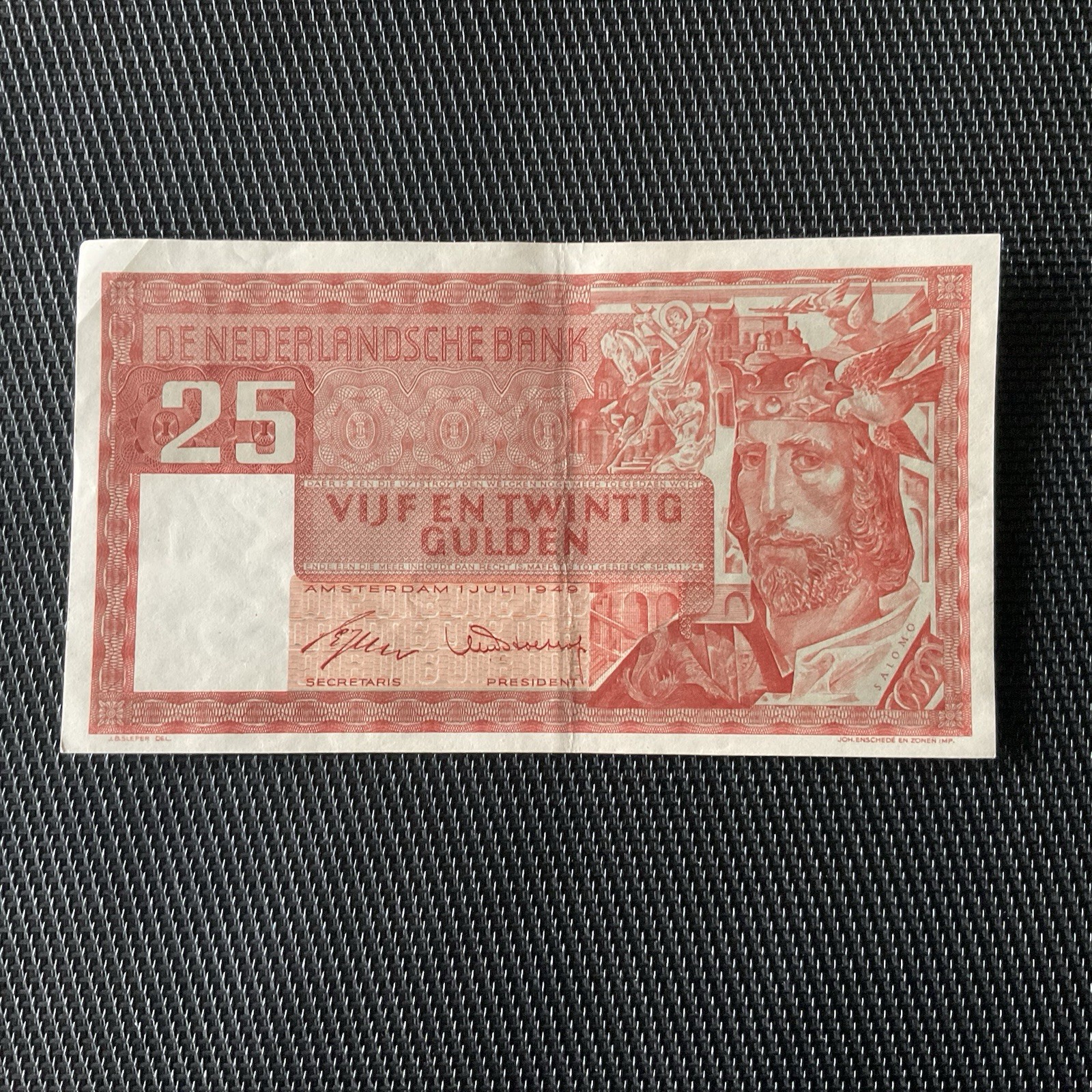 PAYS BAS: 25 Gulden 01/07/1949, Pick 84, SUP/XF 🔥