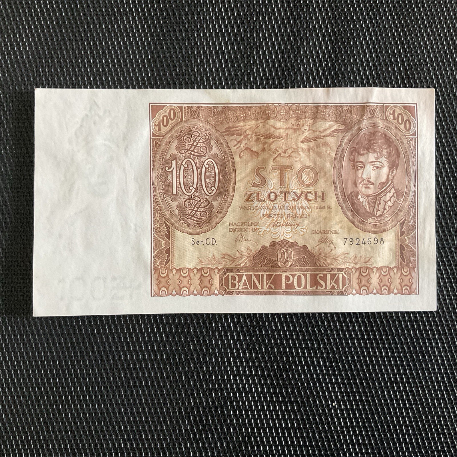 POLOGNE: 100 Zlotych 08/11/1934, Pick 75, SUP+/XF+ 🌐