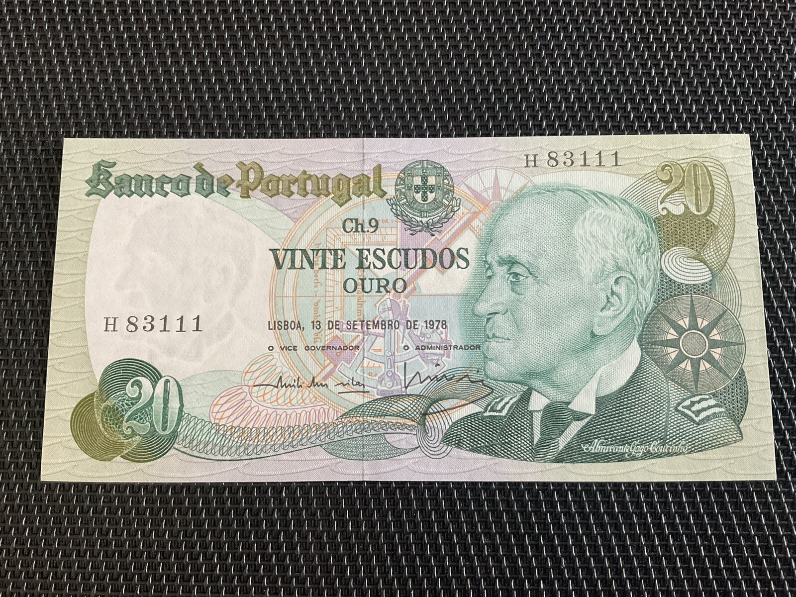 PORTUGAL: 20 Escudos 13/09/1978, NEUF/UNC 💥