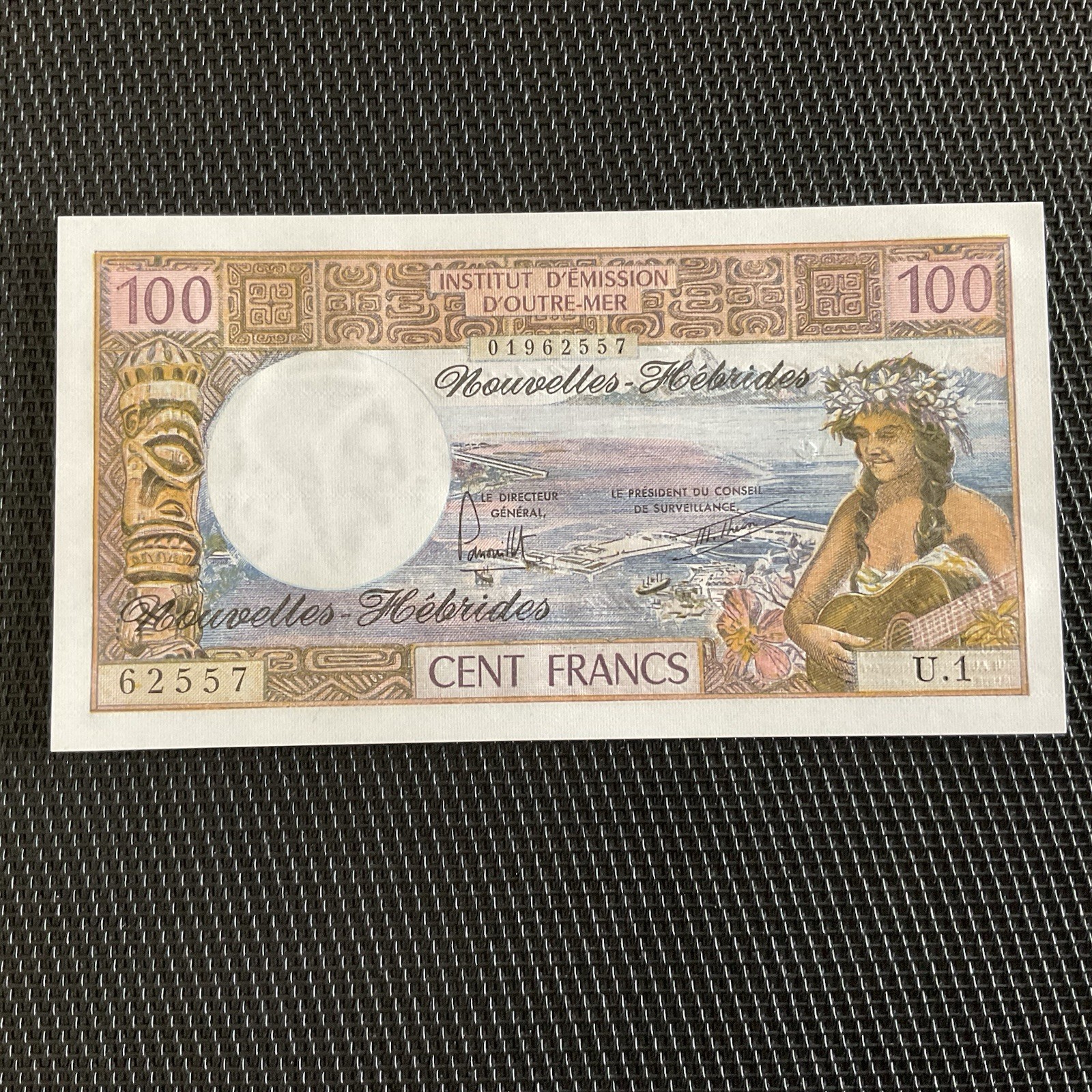 NOUVELLES HÉBRIDES: 100 Francs ND 1970/77, Pick 18d, NEUF/UNC 💥