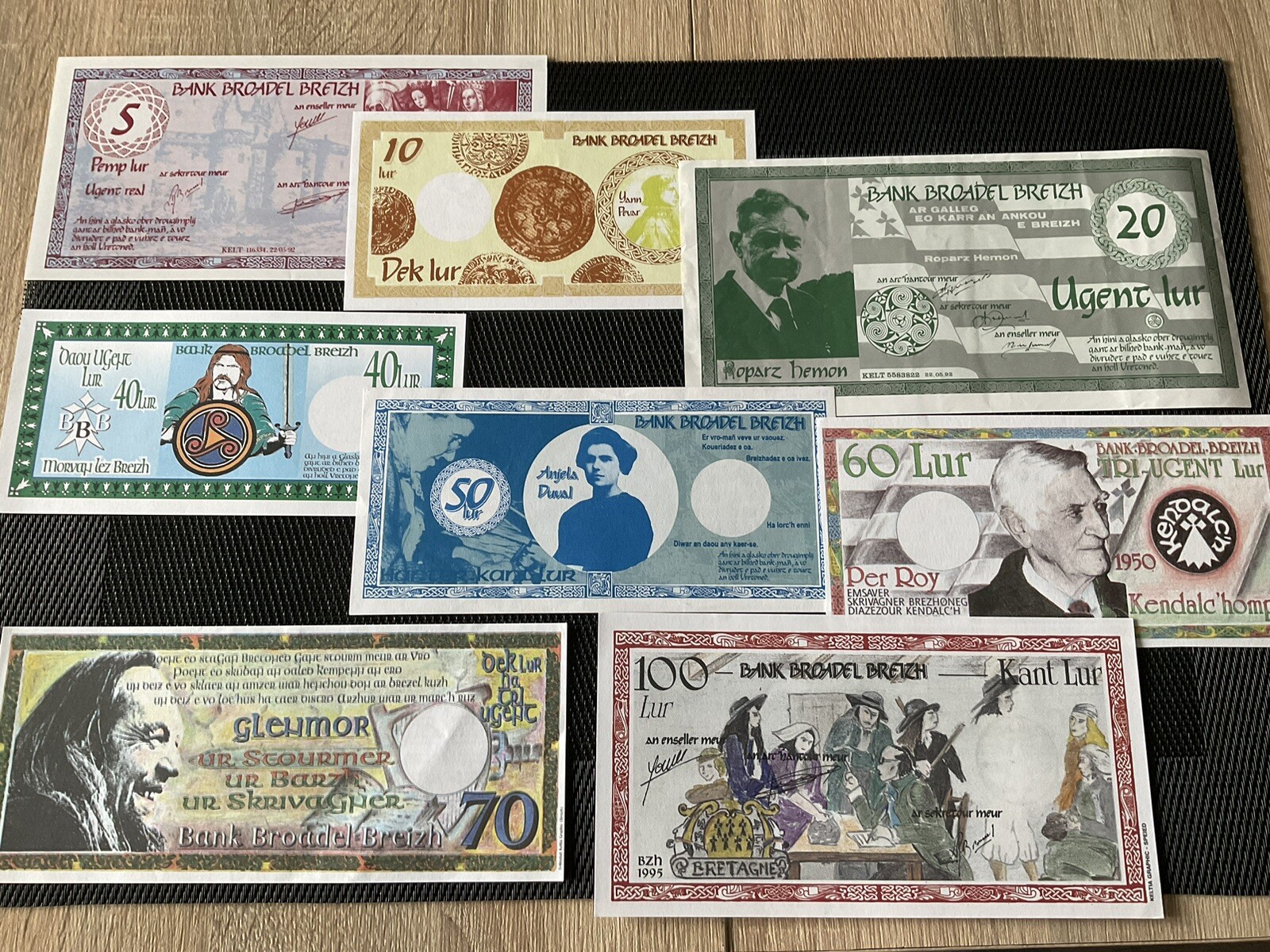 BREIZH BANK: 5 à 100 Lur 1992/1996, 1ère Série, SUP À NEUFS 🇫🇷