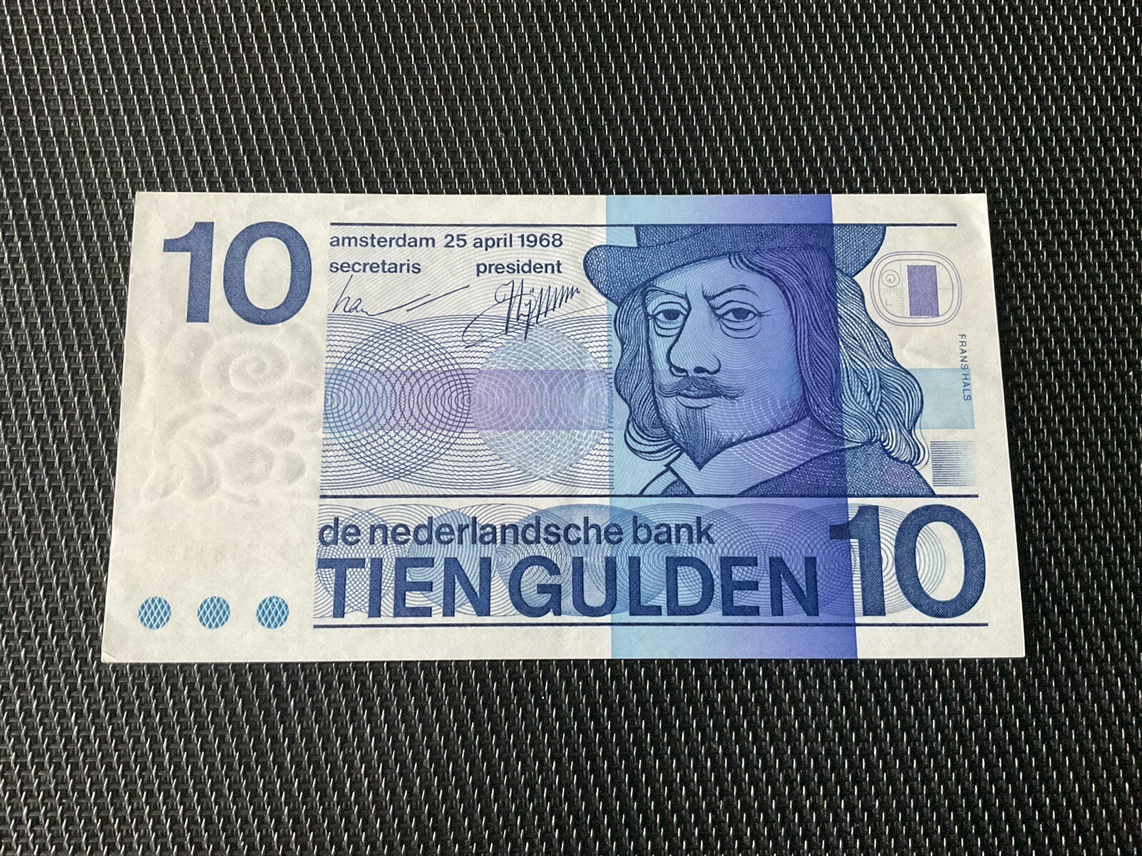 PAYS BAS: 10 Gulden 25/04/1968, Pick 91, Pr.SPL/AU 🔥