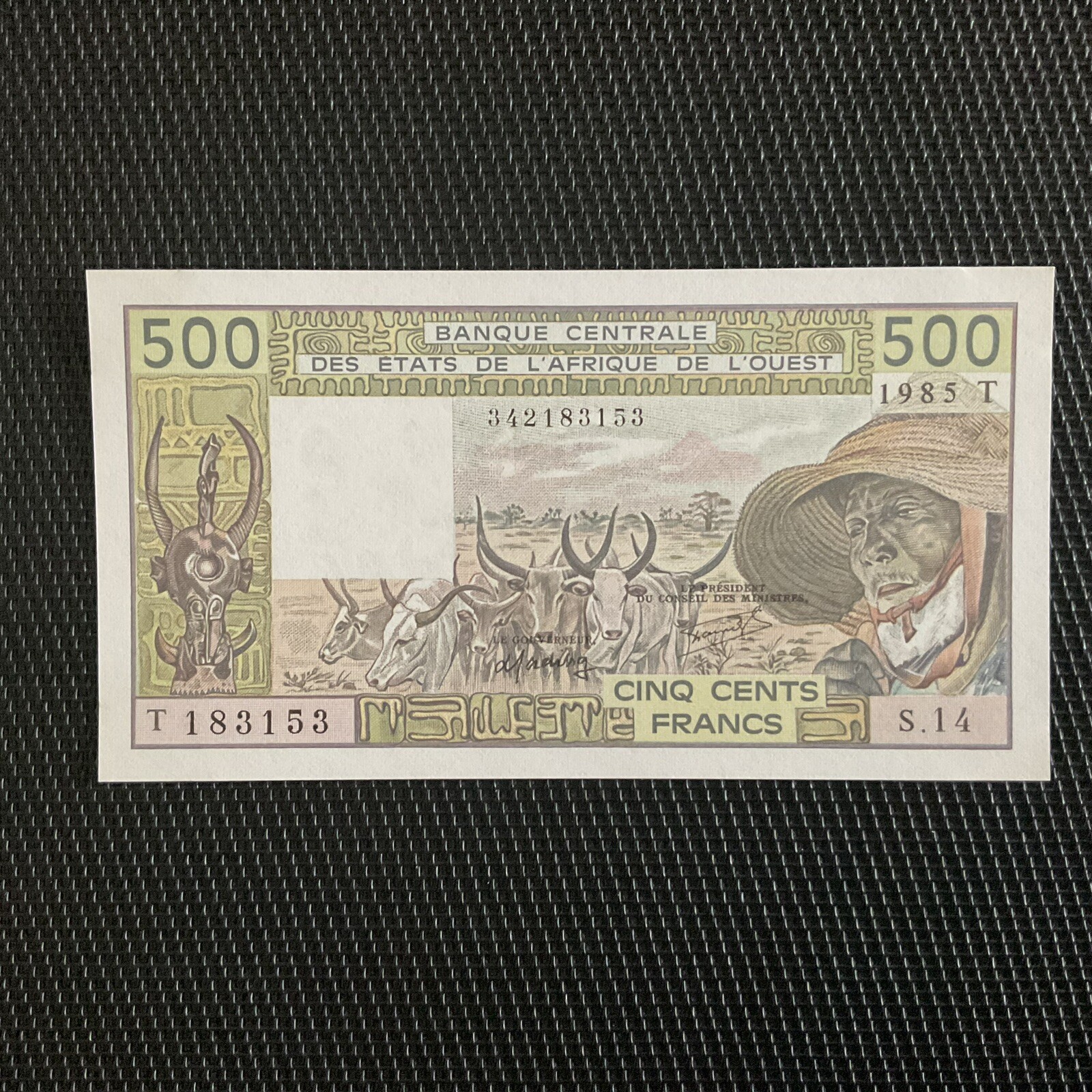 TOGO: 500 Francs 1985, BCEAO, PICK 806Th, NEUF/UNC 💥