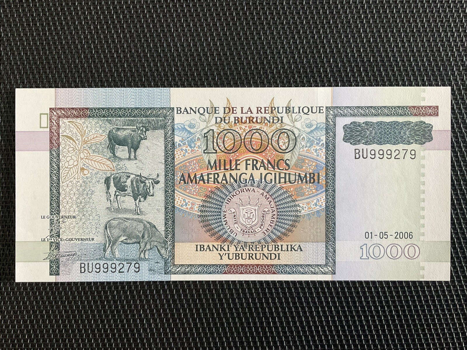 BURUNDI: 1000F 01/05/2006, Pick 39d, NEUF/UNC 🌐