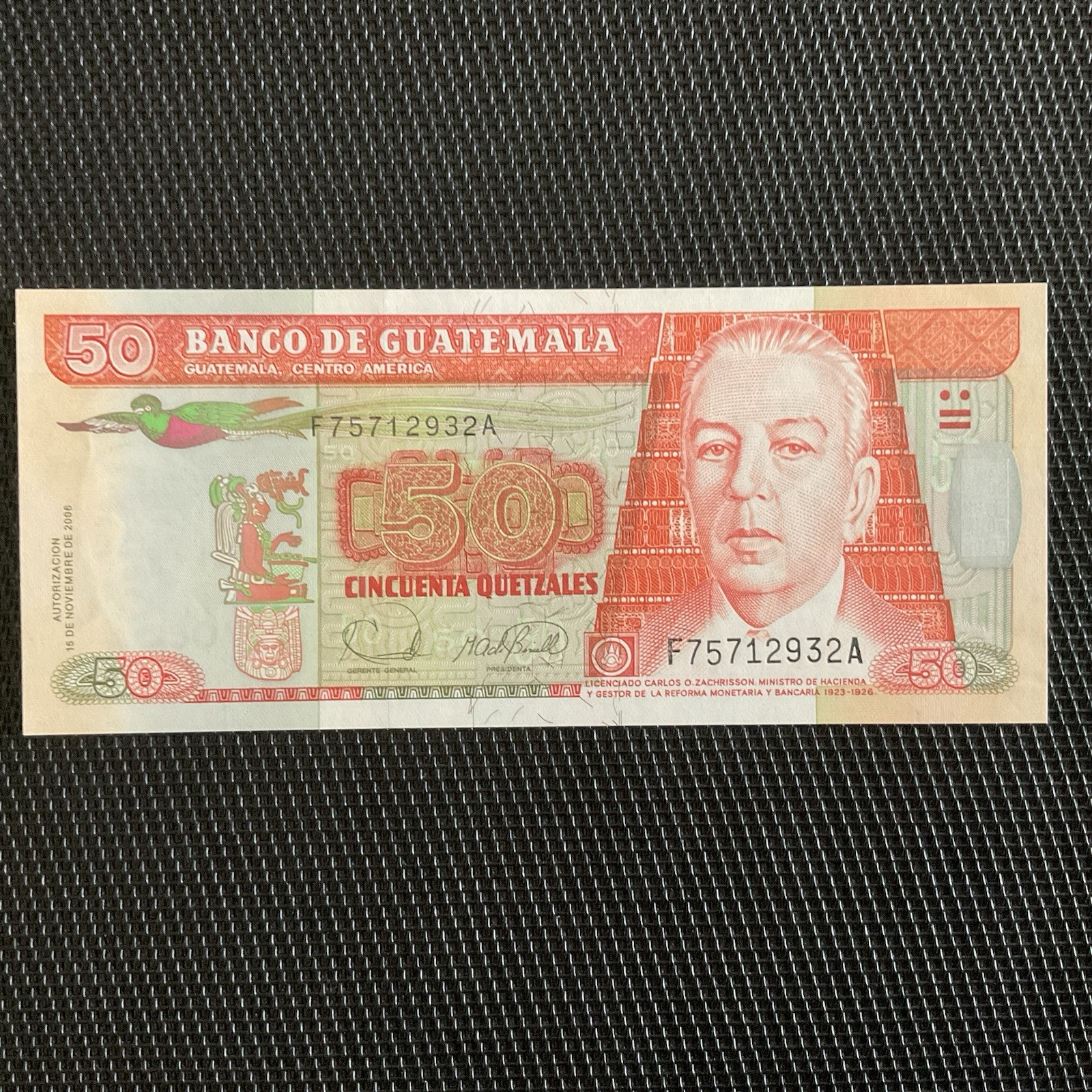 GUATEMALA: 50 Quetzales 15/11/2006, Pick 113a, NEUF/UNC 💥