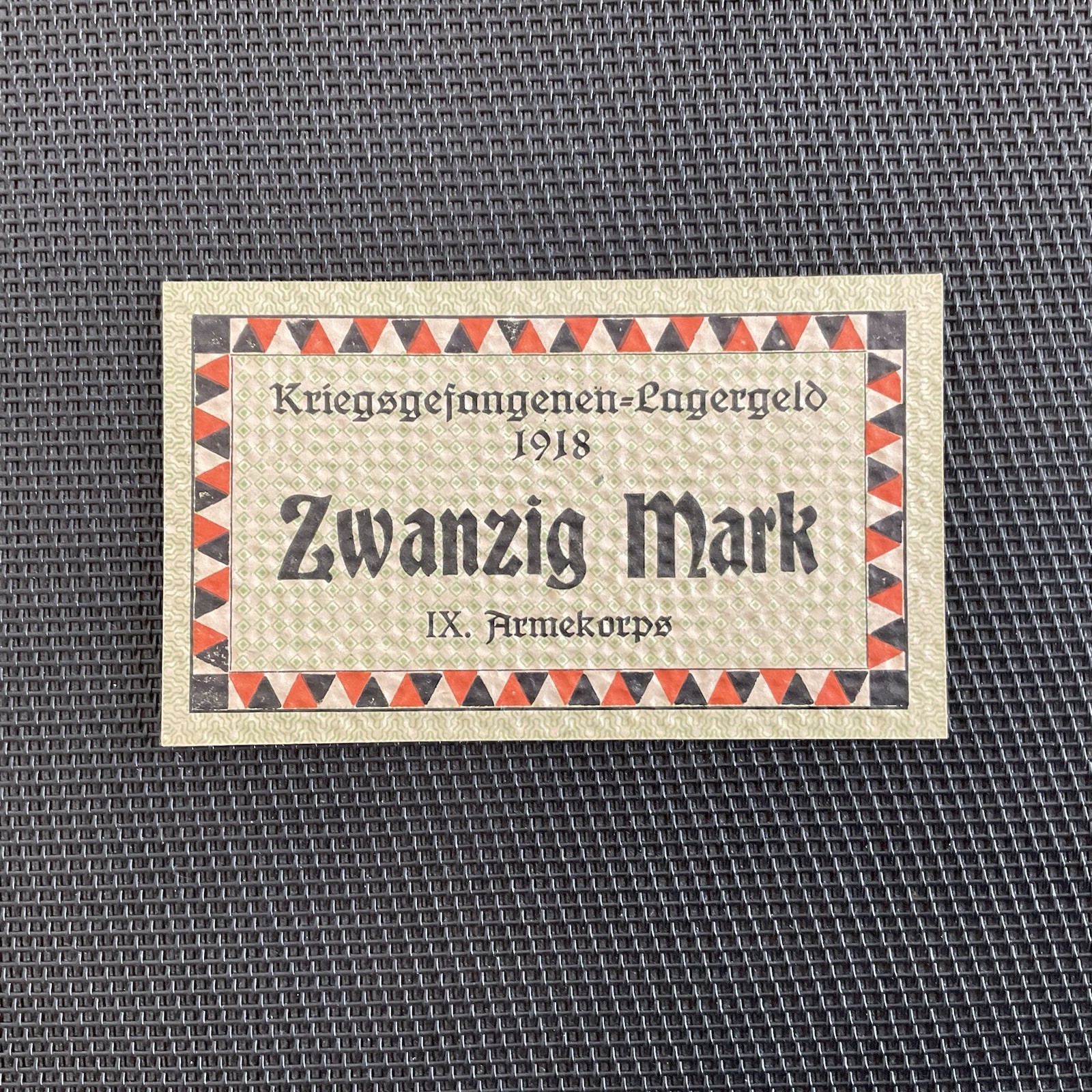 ALLEMAGNE: 20 Mark 1918, Camp De Prisonniers De GUSTROW, NEUF/UNC 💥