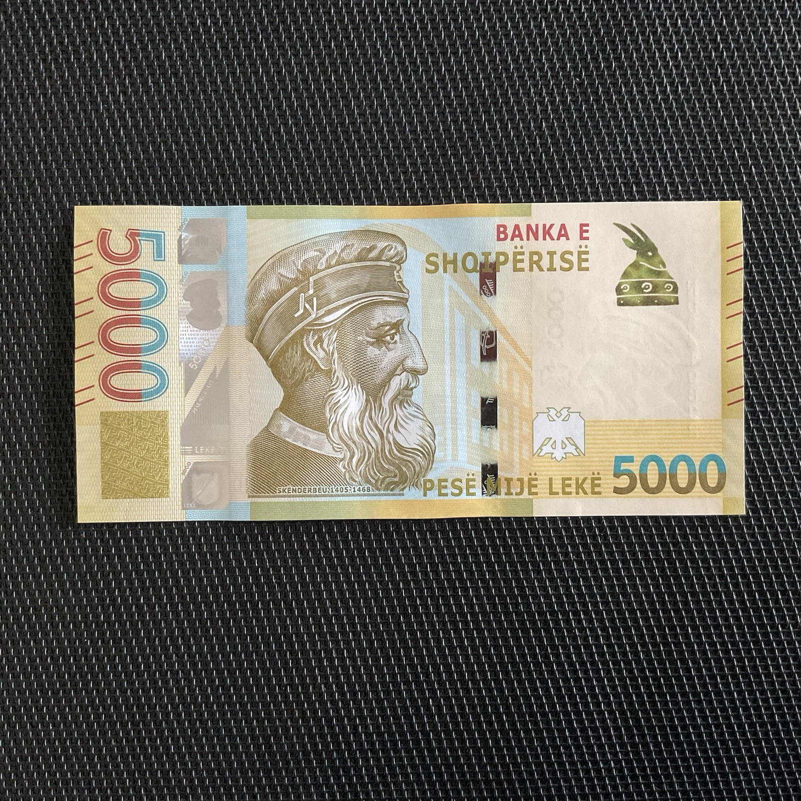 ALBANIE: 5000 Leke 2017, Pick 80, NEUF/UNC 💥