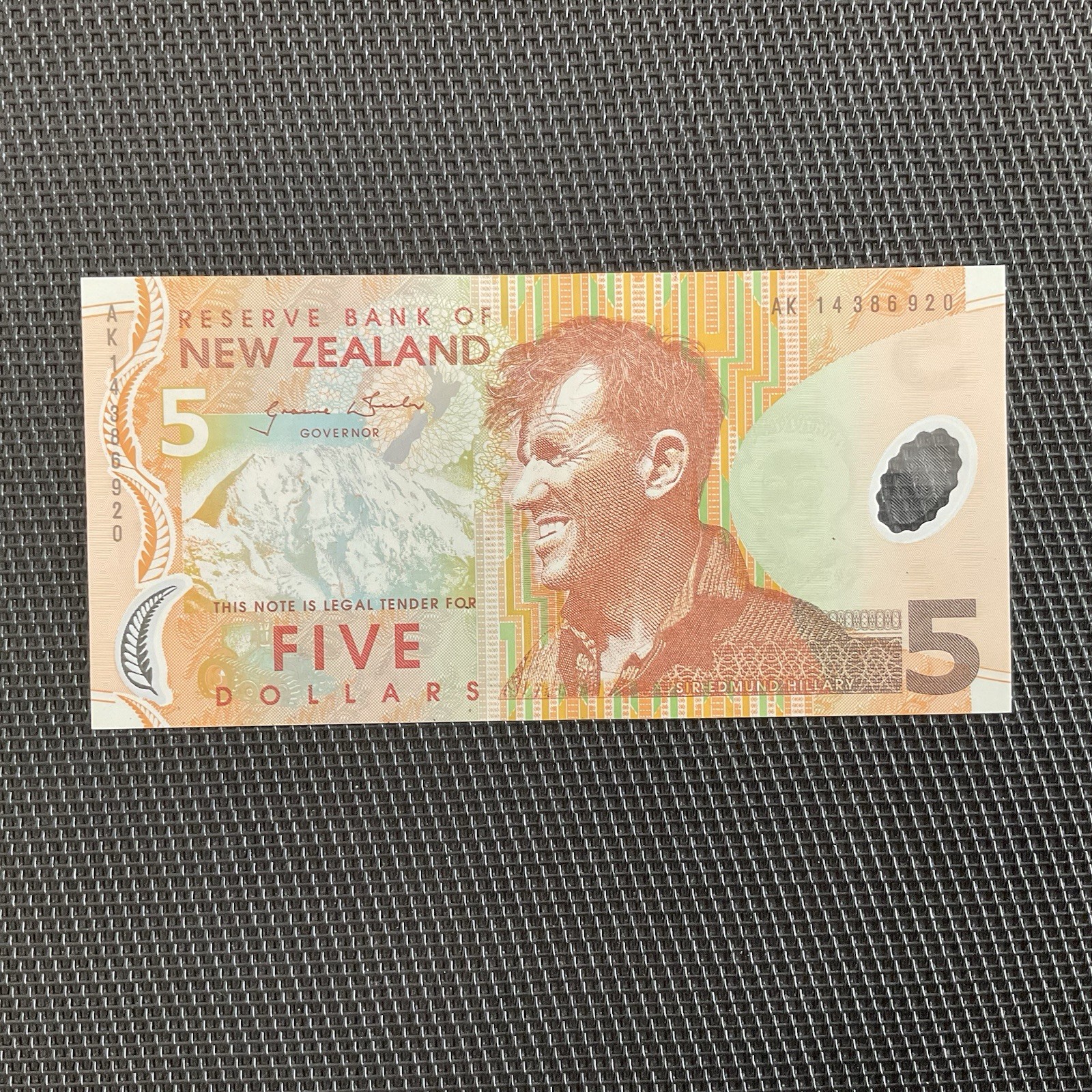 NOUVELLE ZÉLANDE: 5 Dollars 2014, Polymère, Pick 185c, NEUF/UNC 🔥