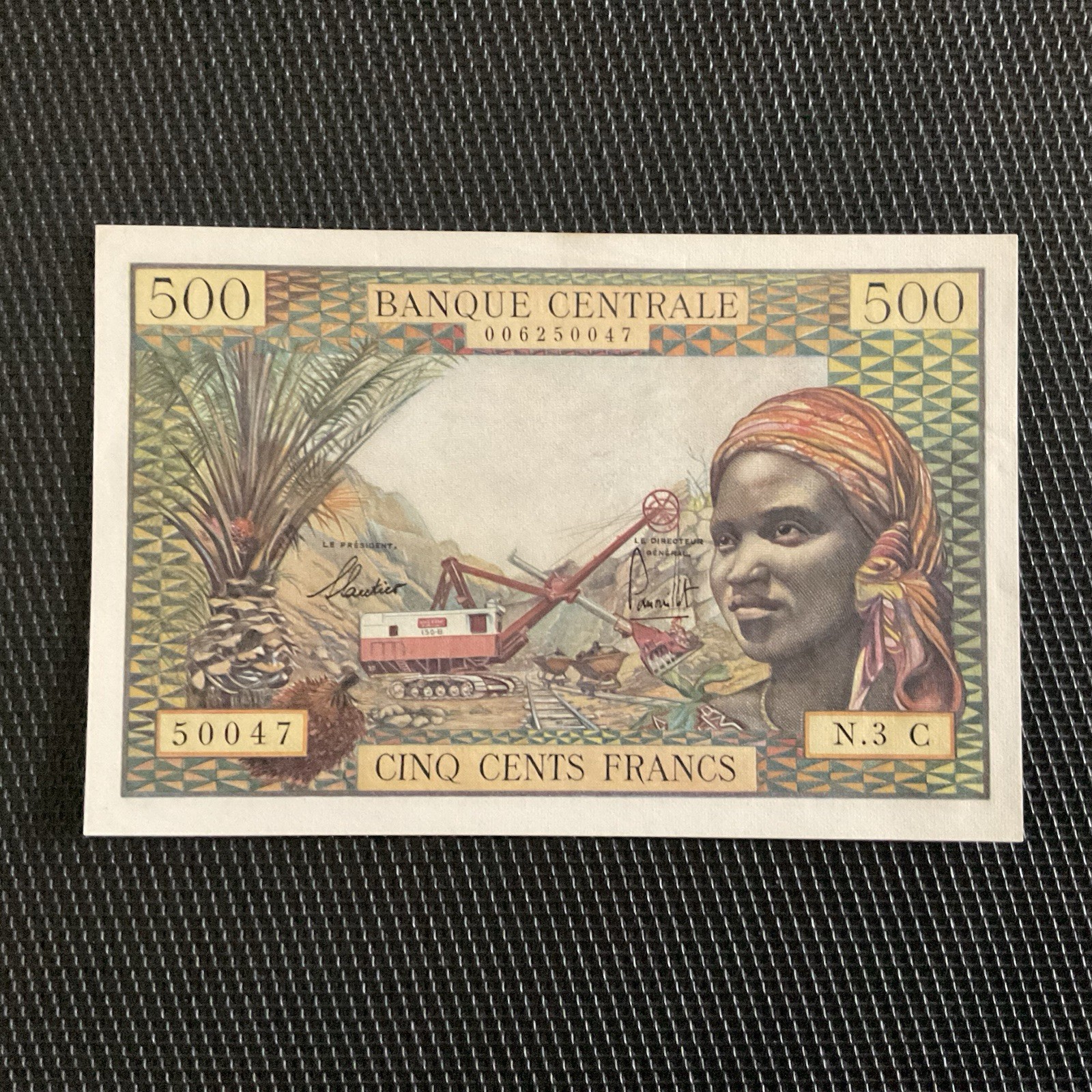 AFRIQUE ÉQUATORIALE: 500 Francs ND 1963, Lettre C, Congo, Pick 4c, Pr.NEUF/AUNC