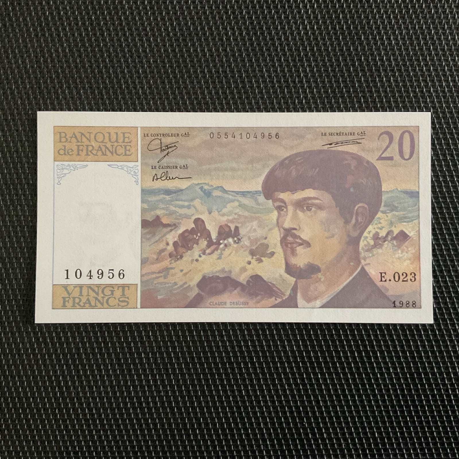 FRANCE: 20 Francs Debussy 1988, F66-09, NEUF/UNC 🇫🇷