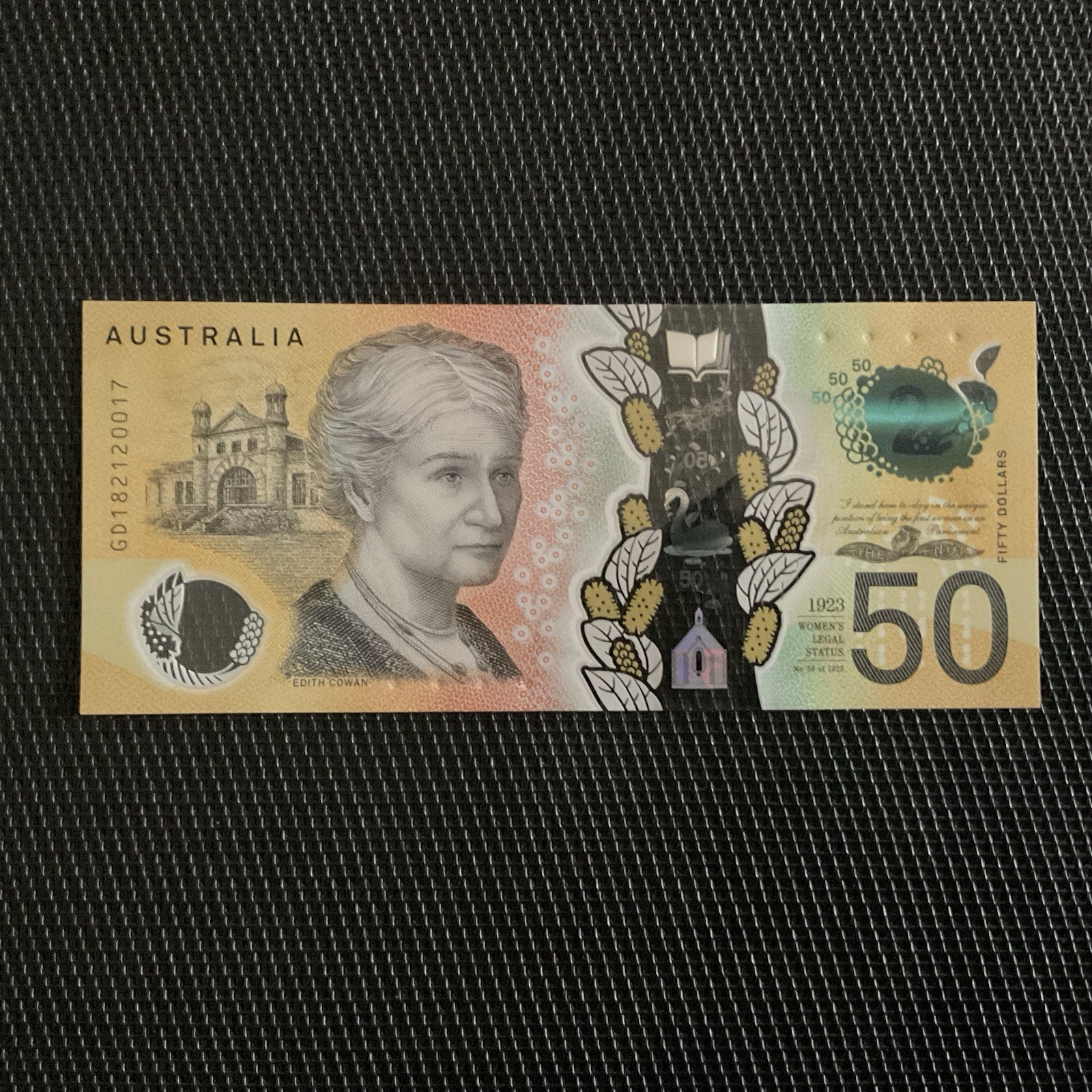 AUSTRALIE: 50 Dollars 2018, Polymère, Pick 65a, NEUF/UNC 💥