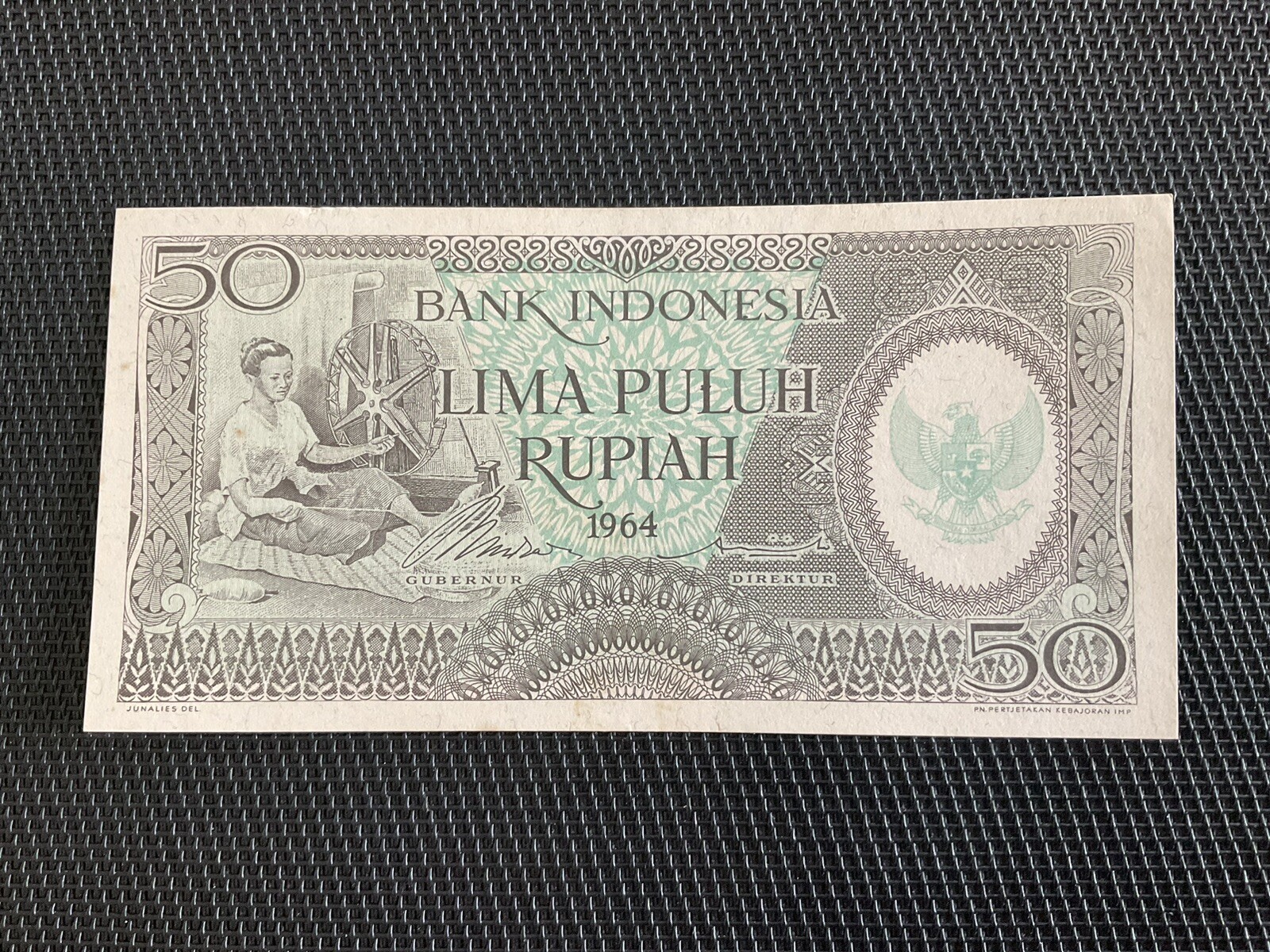 INDONÉSIE: 50 Rupiah 1964, Pick 96, Pr.NEUF/AUNC 🌐