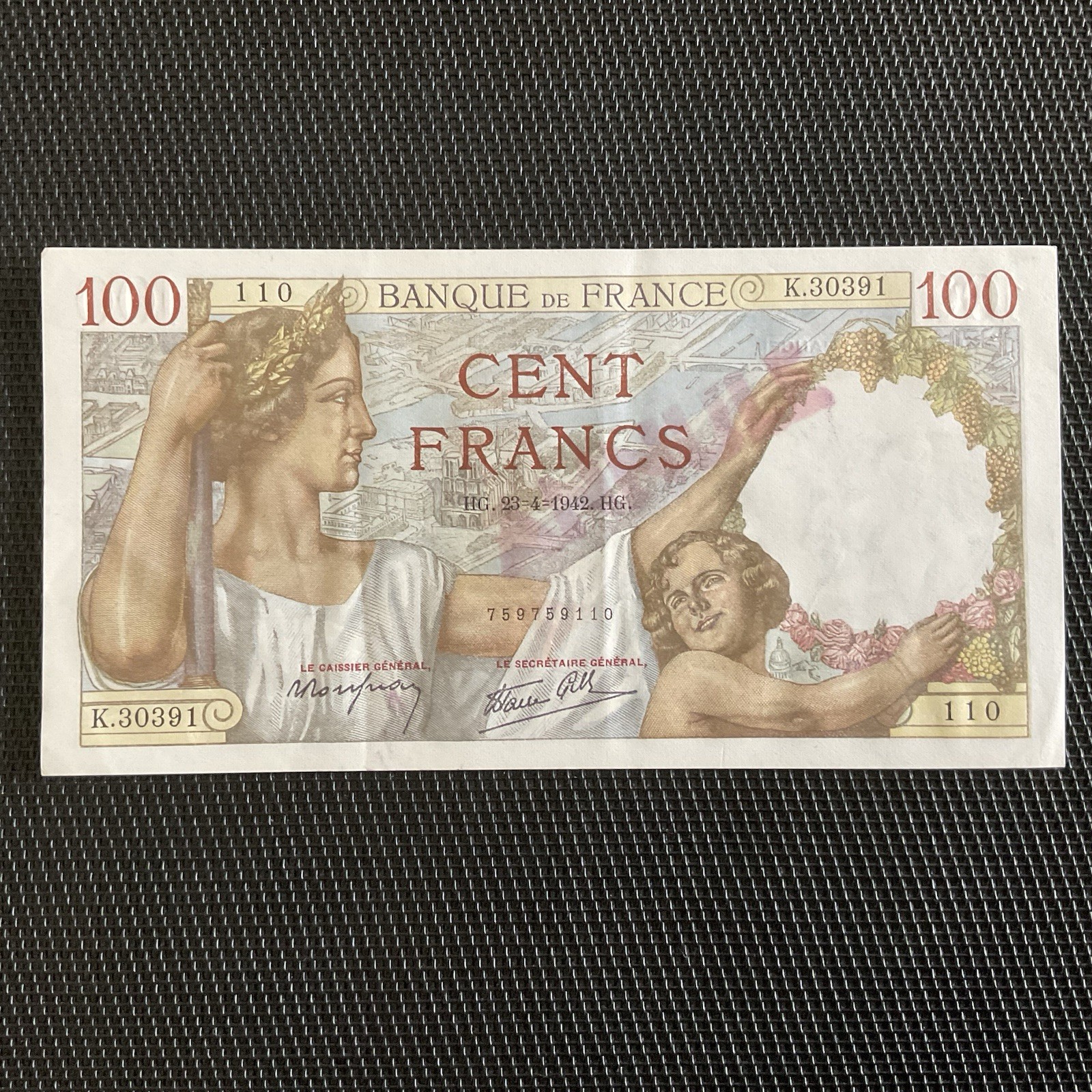 FRANCE: 100 Francs Sully 23/04/1942, Dernière Date, ANNULÉ, F27-70, SUP/XF 🇫🇷