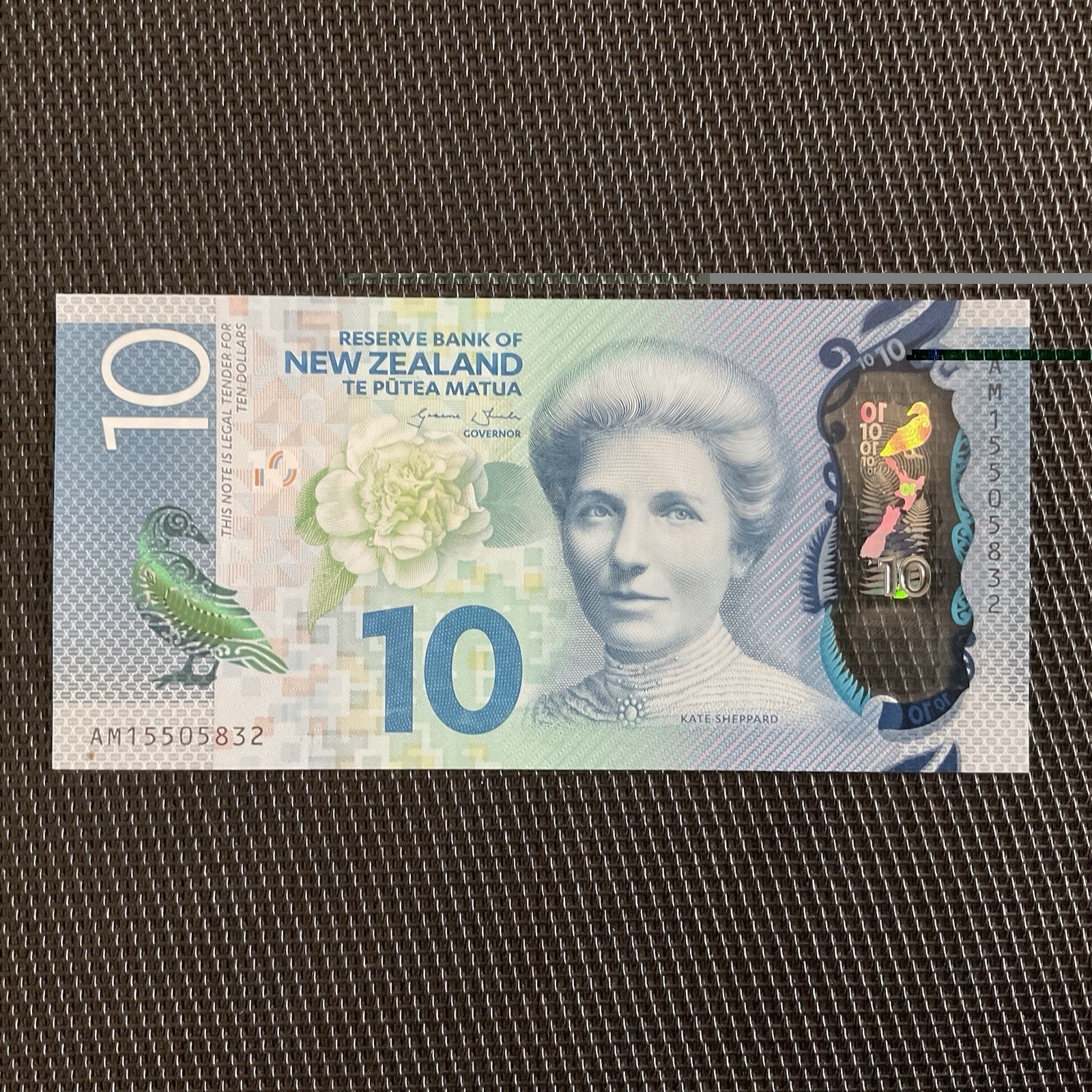 NOUVELLE ZÉLANDE: 10 Dollars 2015, Polymère, Pick 192, NEUF/UNC 🌐