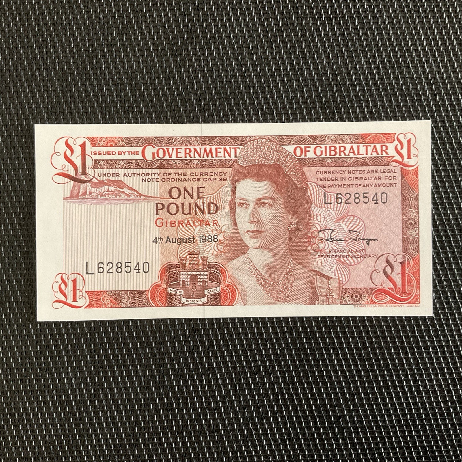 GIBRALTAR: 1 Pound 04/08/1988, Pick 20e, NEUF/UNC 💥