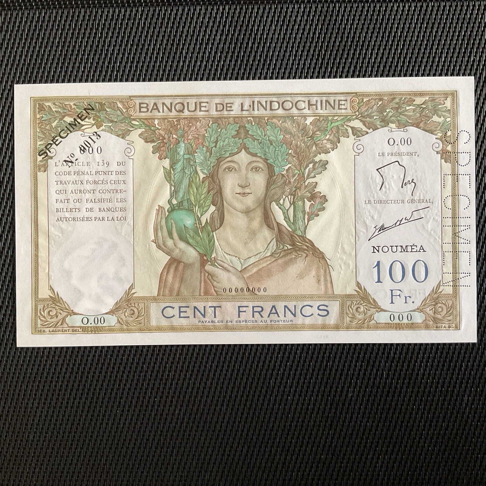 NLLE CALÉDONIE: 100F ND 1963, Bq De L’Indochine, Pick 42es, NEUF/UNC 🔥