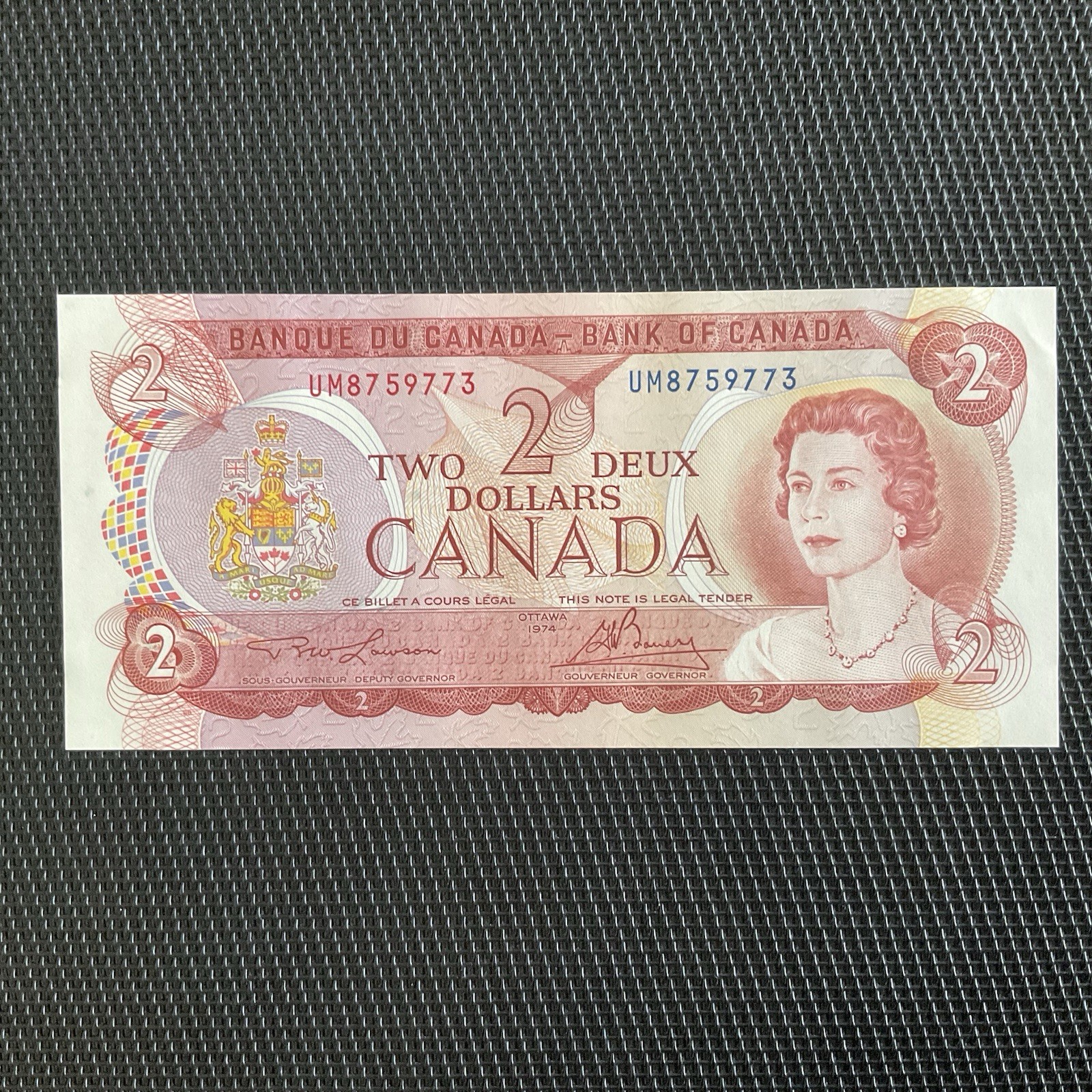 CANADA: 2 Dollars 1974, Pick 86a, Pr.NEUF/AUNC 🌐