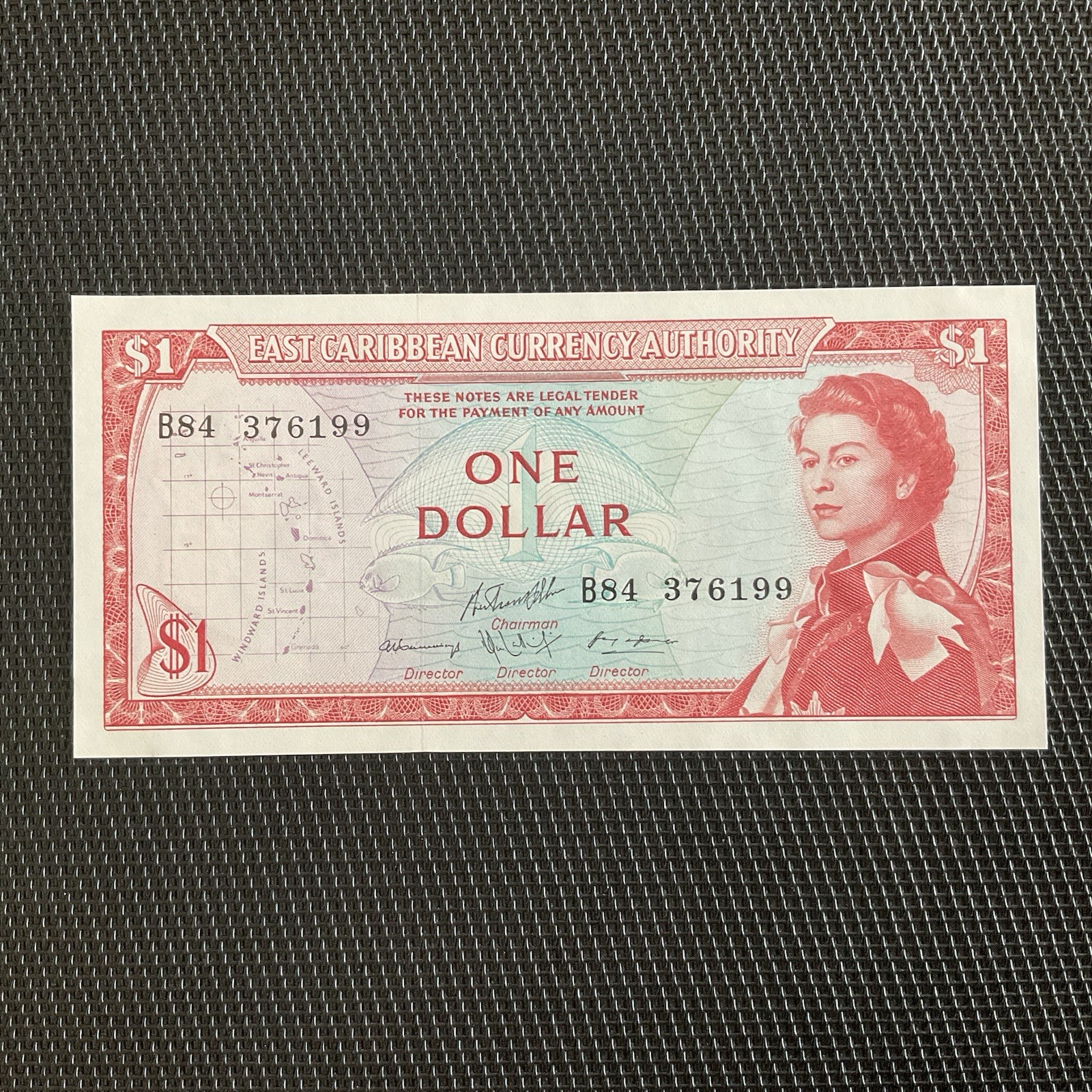 EAST CARIBBEAN: 1 Dollar ND 1965, Pick 13g, Pr.NEUF/AUNC 🔥