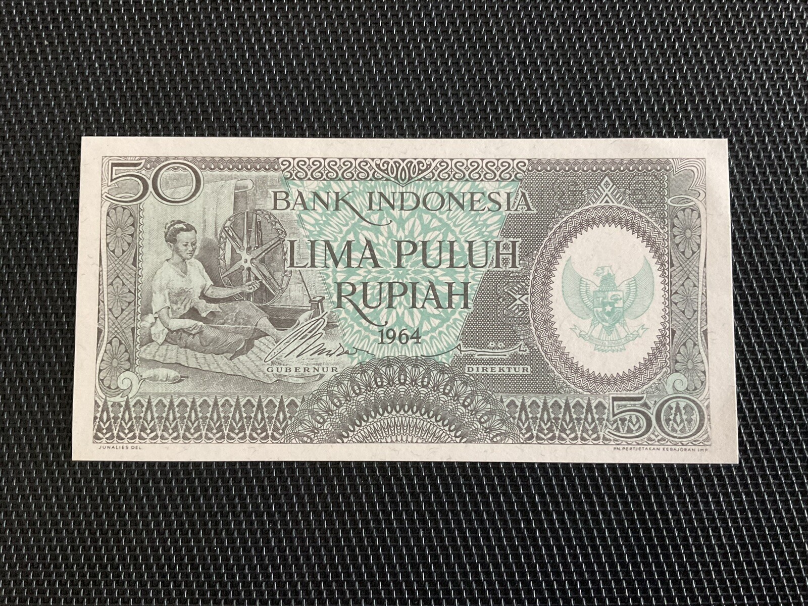 INDONÉSIE: 50 Rupiah 1964, Pick 96, NEUF/UNC 🔥