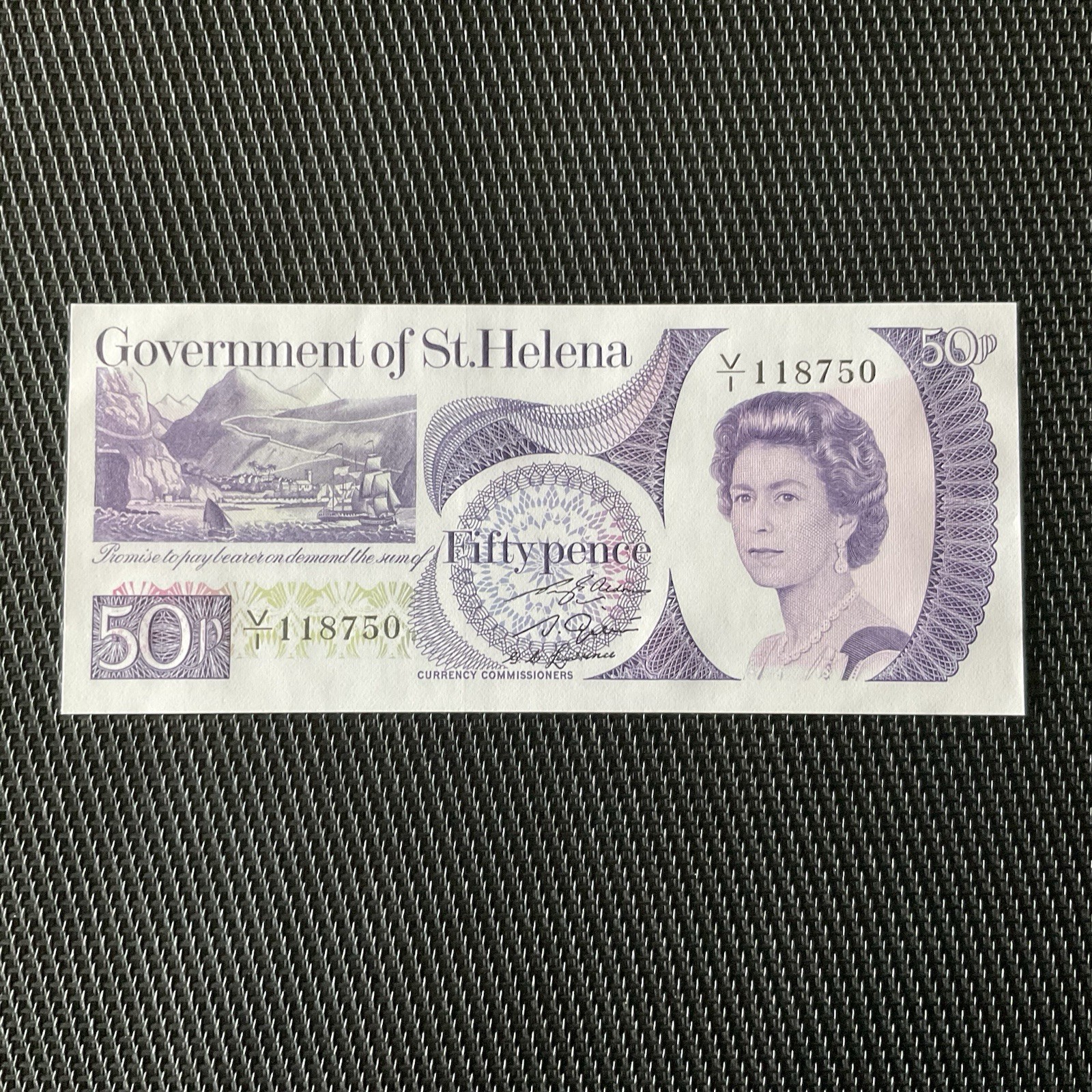 SAINTE HÉLÈNE: 50 Pence ND 1979, Pick 5a, Pr.NEUF/AUNC 💥