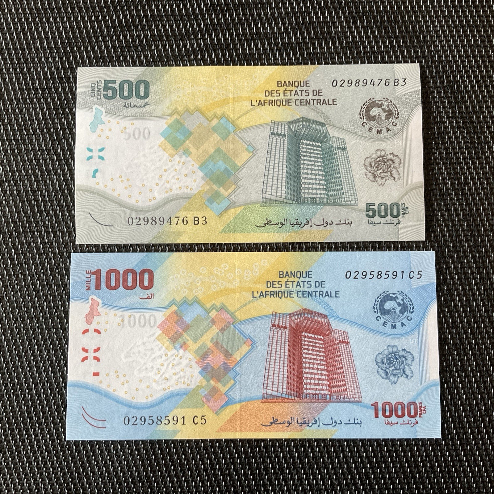 AFRIQUE CENTRALE: 500F Et 1000F 2020, Pick 700/701, NEUFS/UNC 💥